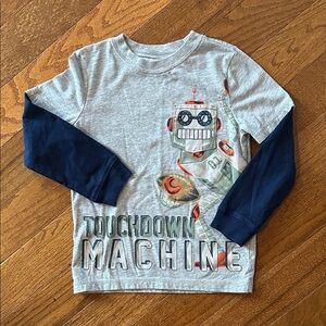Boys Carter’s Long Sleeved Robot Tee Size 5T